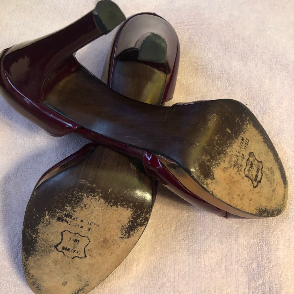 Ruby Red Stuart Weitzman Heels - Picture 4 of 4